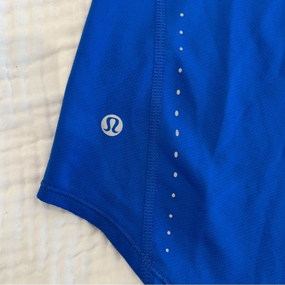 Royal blue Lululemon dry fit t shirt women’s